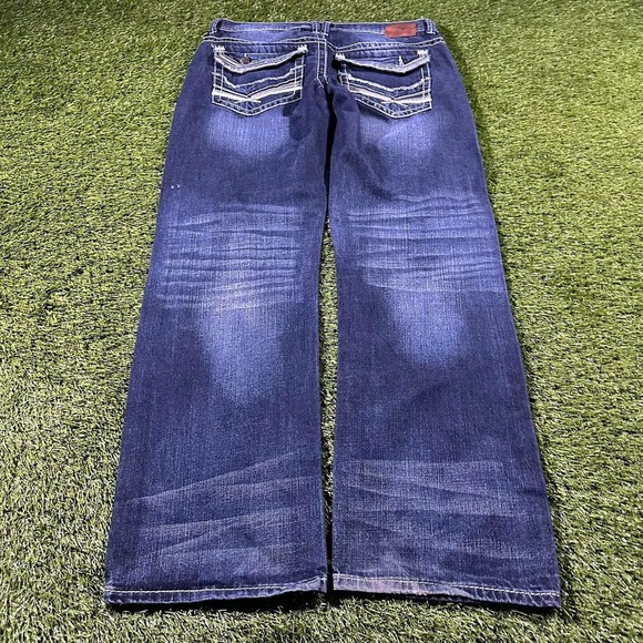 Y2K Vintage Faded Baggy Embroidered Jeans - Picture 1 of 6